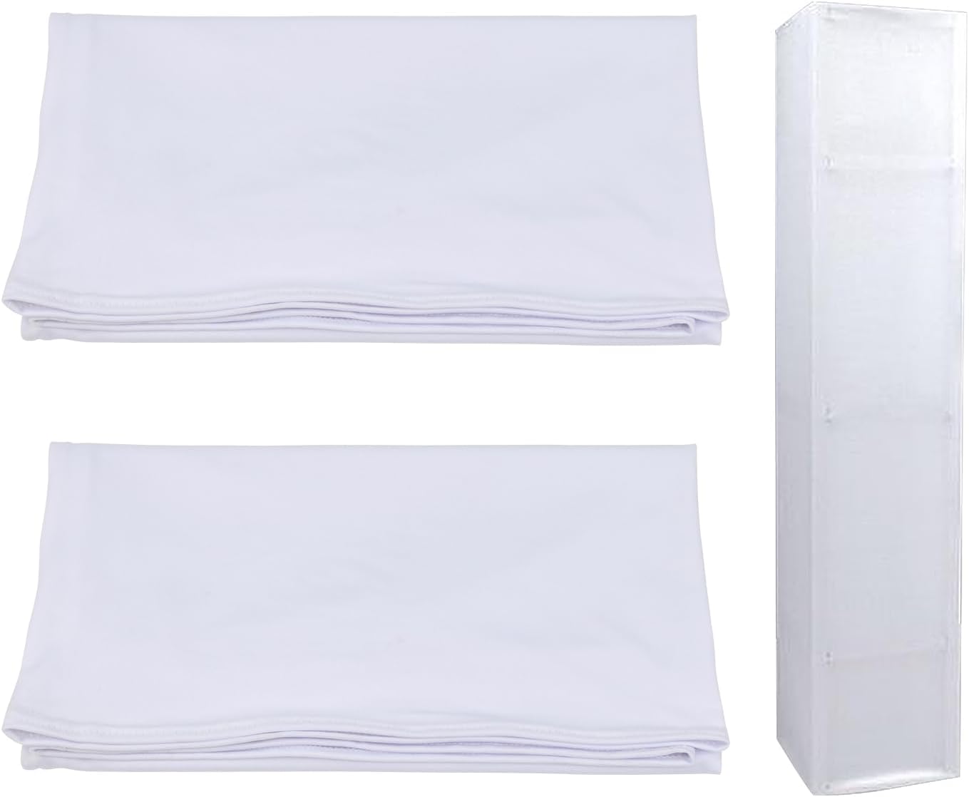 2 Pack White Truss Cover Fits 4.92 ft x 12 in Box Truss Scrim Elastic Fabric Seamless Integration, Easy Installation Pull over Truss Sleeves Truss Sock