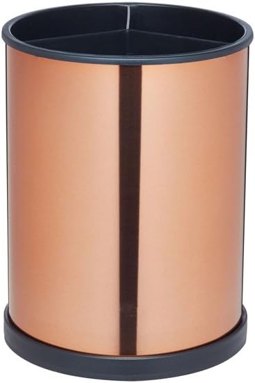 KitchenCraft MCCADDYCOP Rotating Kitchen Utensil Holder, 18.5 x 14 cm-Copper Effect, Metal, Brown