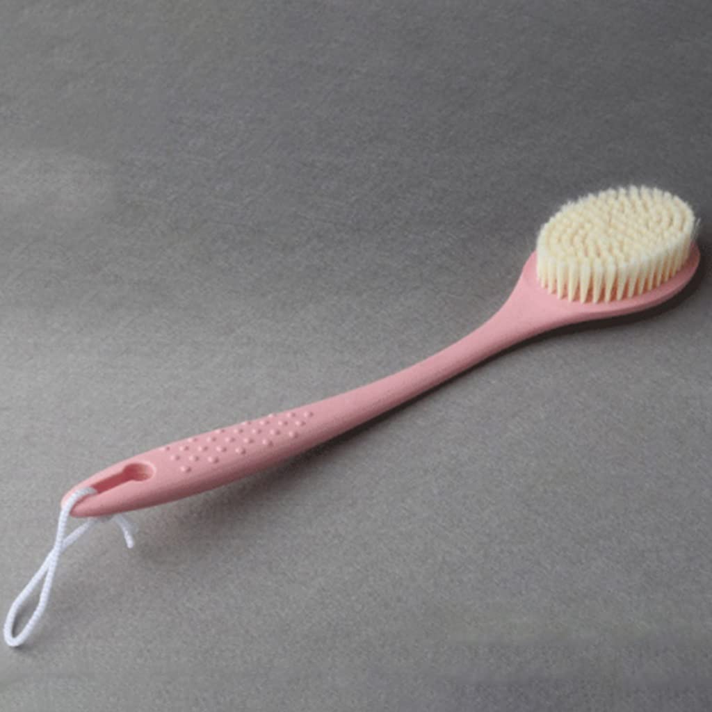 Cepillo para el Cuerpo Exfoliante Cepillo Multifuncional para la Piel con cerdas Suaves de Nailon, Mango Antideslizante de Punto Convexo de Trigo Respetuoso con el Medio Ambiente (Color : A