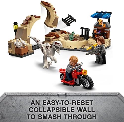 LEGO 76945 Jurassic World Atrociraptor Dinosaur: Bike Chase Set, Dinosaur Toys for Boys and Girls Age 6 Plus, with 3 Dino Figures and Toy Motorbike