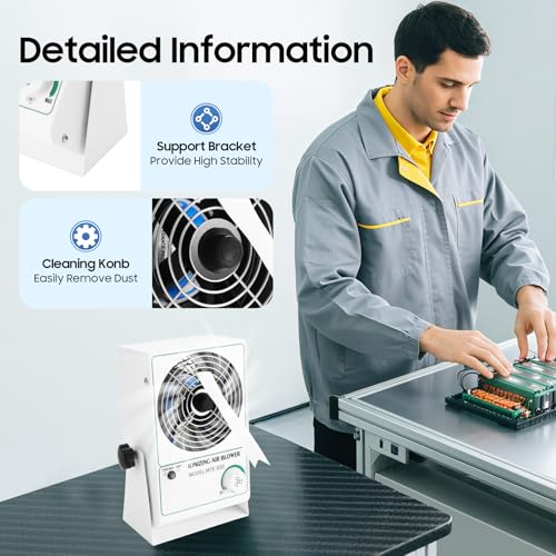 Ventilador Ionizador Bacocoo 110V 25W Ajustable Blanco y Negro miniatura 6