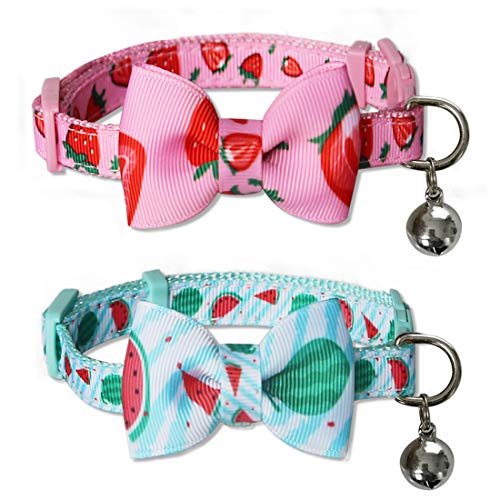 2-Pack Azuza Valentine's Day Cat Collars