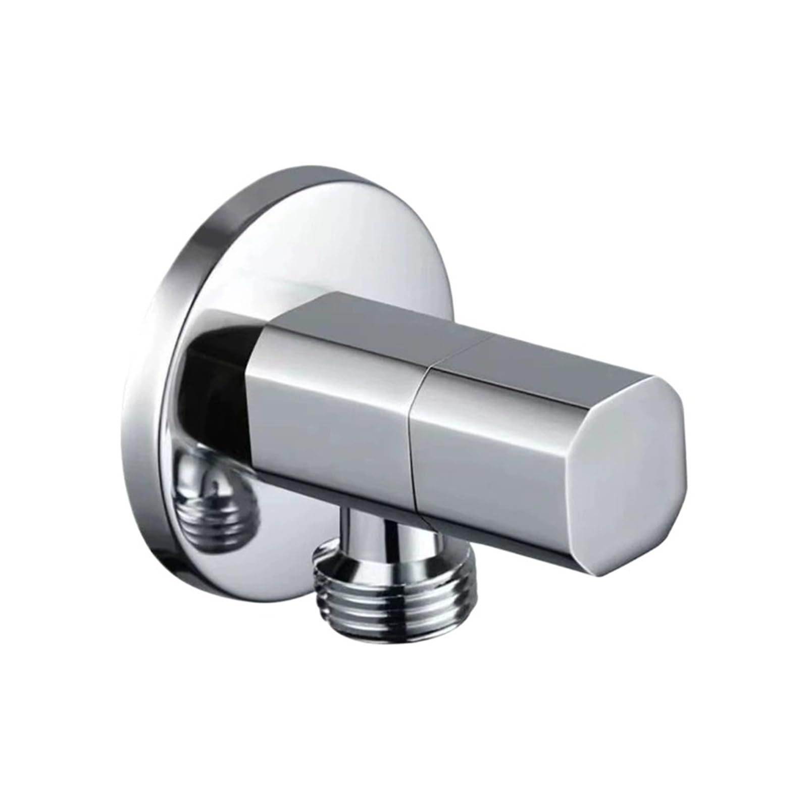 Bvhisehp Chrome Thickened Brass Angle Valve Explosion Proof Hot Cold Water Stop Valve Universal Toilet Pipeline Fitting(Chrome)