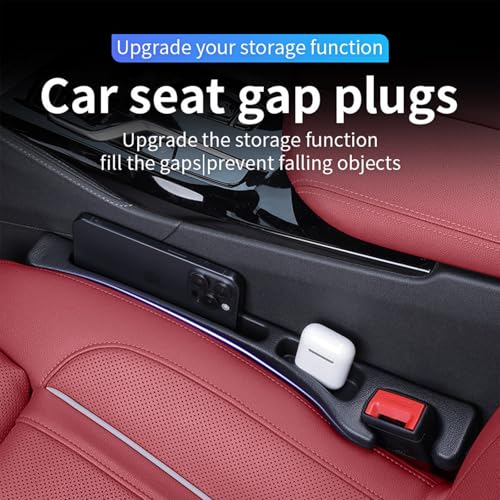 image for Eptchn Car Seats Gap Filler Dual-Slot Car Seat Gap Organizer – with 