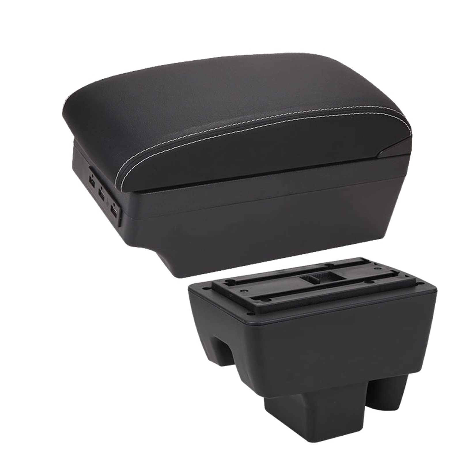 Baiqimv For Skoda For Rapid Car Armrest Car Armrest Box Retrofit Car Accessories Interior Details Storage Box(A3 7USB)