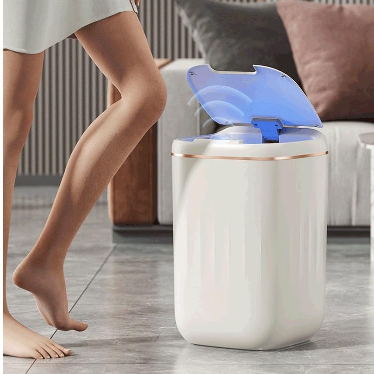 Cubo de basura inteligente de cocina y baño con sensor táctil 20L 5