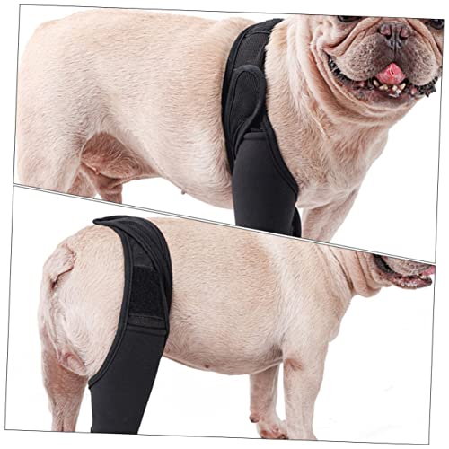 Image of balacoo Dog Knee Brace Adjustable Neoprene Leg Sleeve with Breathable Mesh Wide Strap Support for Foreleg or Hindleg for Injury Recovery Circulation Puppies and Senior Dogs