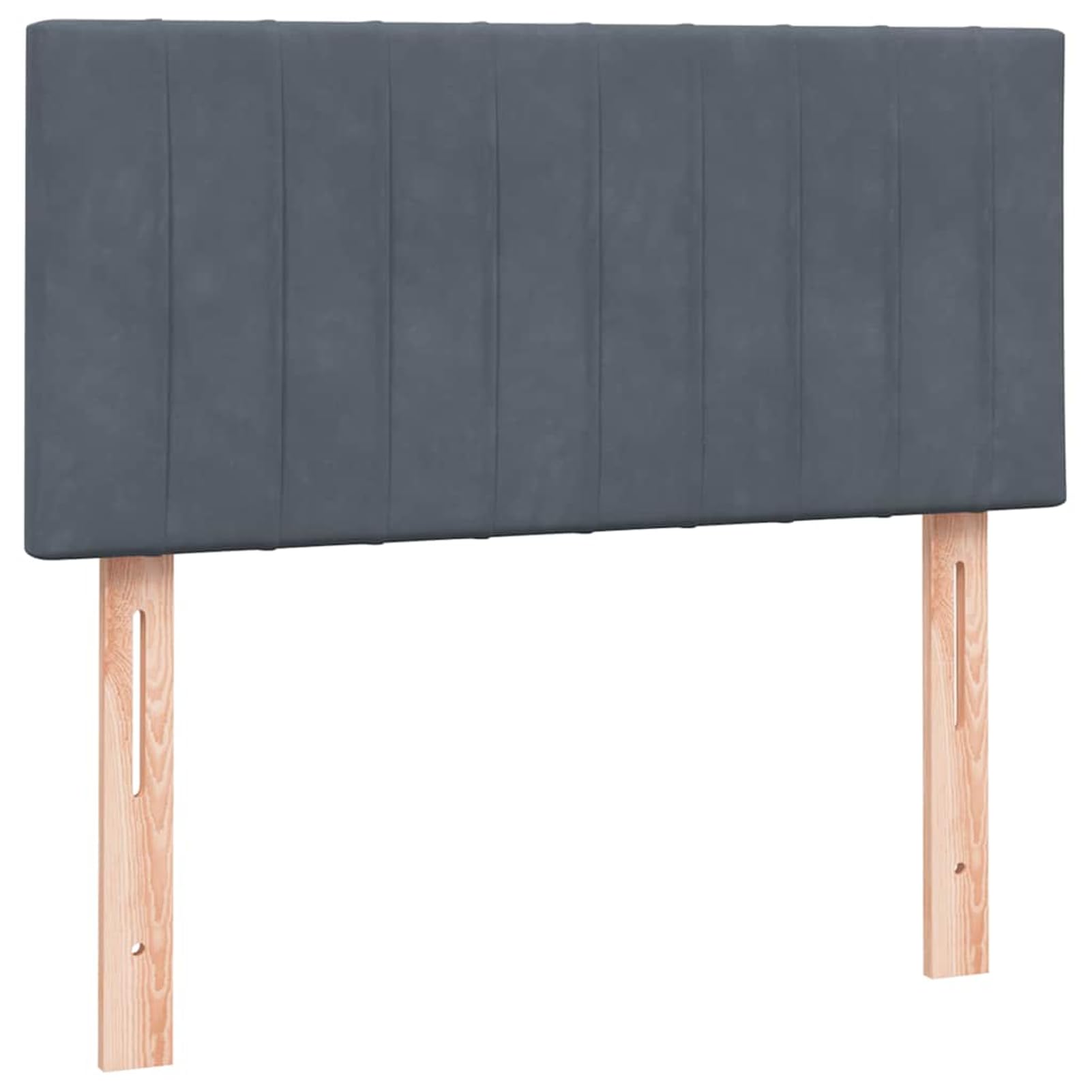 ATOMSTACK MAKER Letto a molle, 80 x 210 cm, con materasso a molle insacchettate e topper traspirante, testiera regolabile in altezza, design in velluto grigio scuro, con telaio, materasso e cuscino