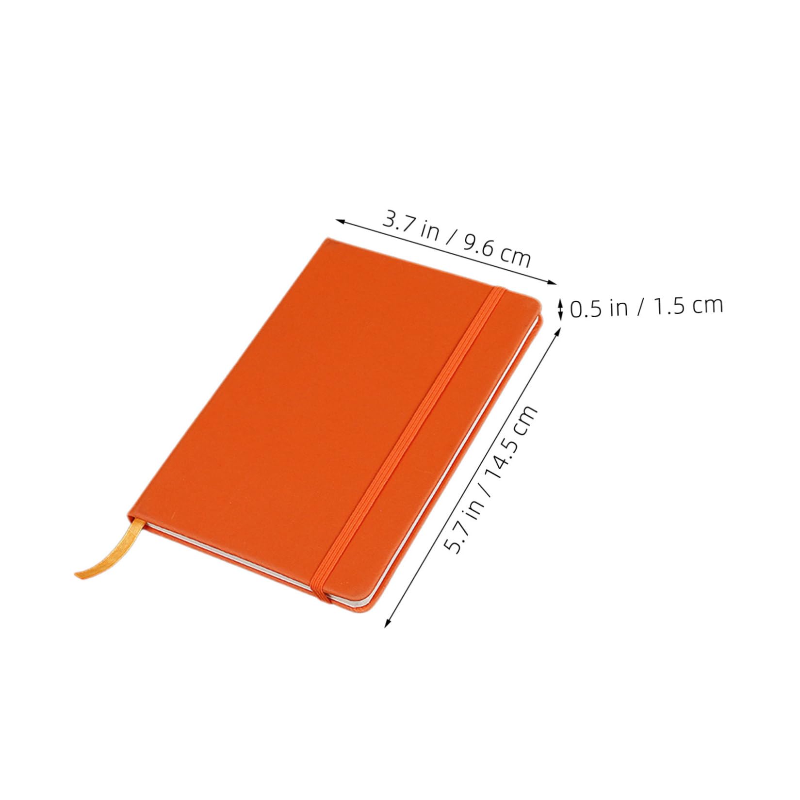Set da 7 Quaderni Tascabili A6 con Righe, Copertina in Pu e Chiusura Elastica, Blocco Note Portatile per Appunti Scuola e Riunioni, Carta di Qualità per Prevenire Sbavature