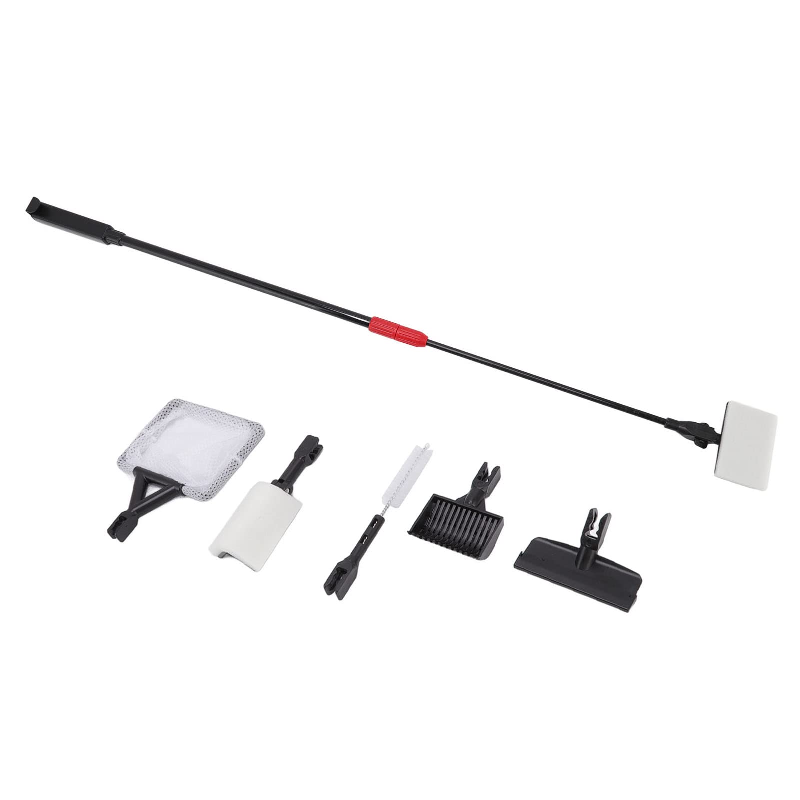 Herramientas de Limpieza de Acuarios, Cepillo 6 en 1, Kit de Herramientas de Limpieza de Acuarios de Fácil Uso ABS para Tanque de Agua