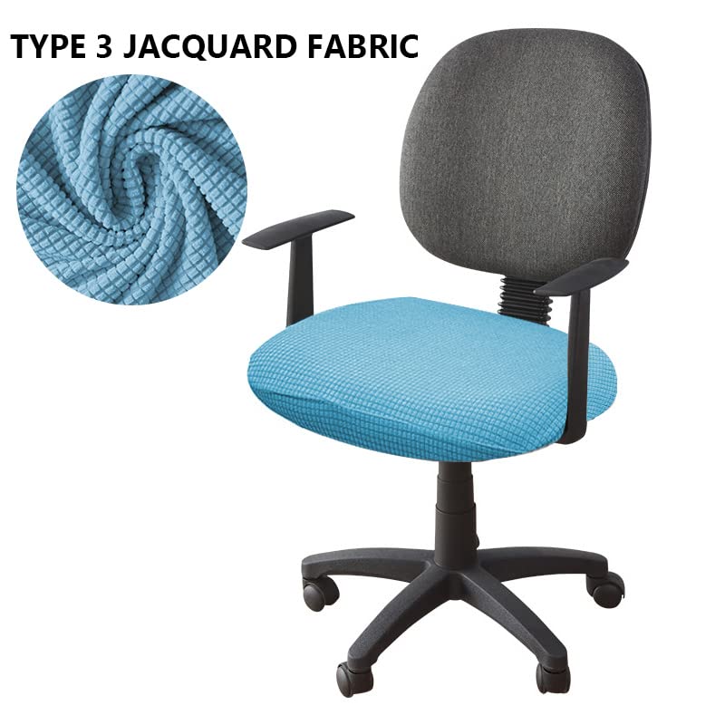 2 stuks hoge stretch bureaustoel cover, kantoor computer stoel cover, stretch stoel stoelhoezen voor kantoor, universele vervanging stoel cover, gebruikt voor kantoor computer stoel fauteuil