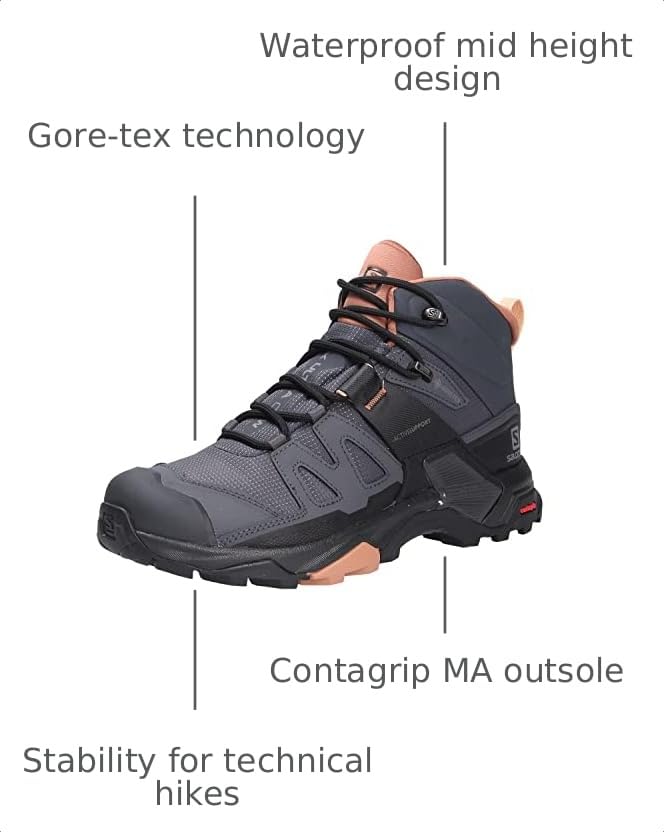 Image of Salomon Womens X Ultra 4 GTX W Crystl /Black /Cumin