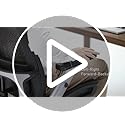 COLAMY Ergonomic Mesh Office Chair with Footrest, High Back Computer Executive Desk Chair with Headrest and 4D Flip-up Armrests, Adjustable Tilt Lock and Lumbar Support-Black