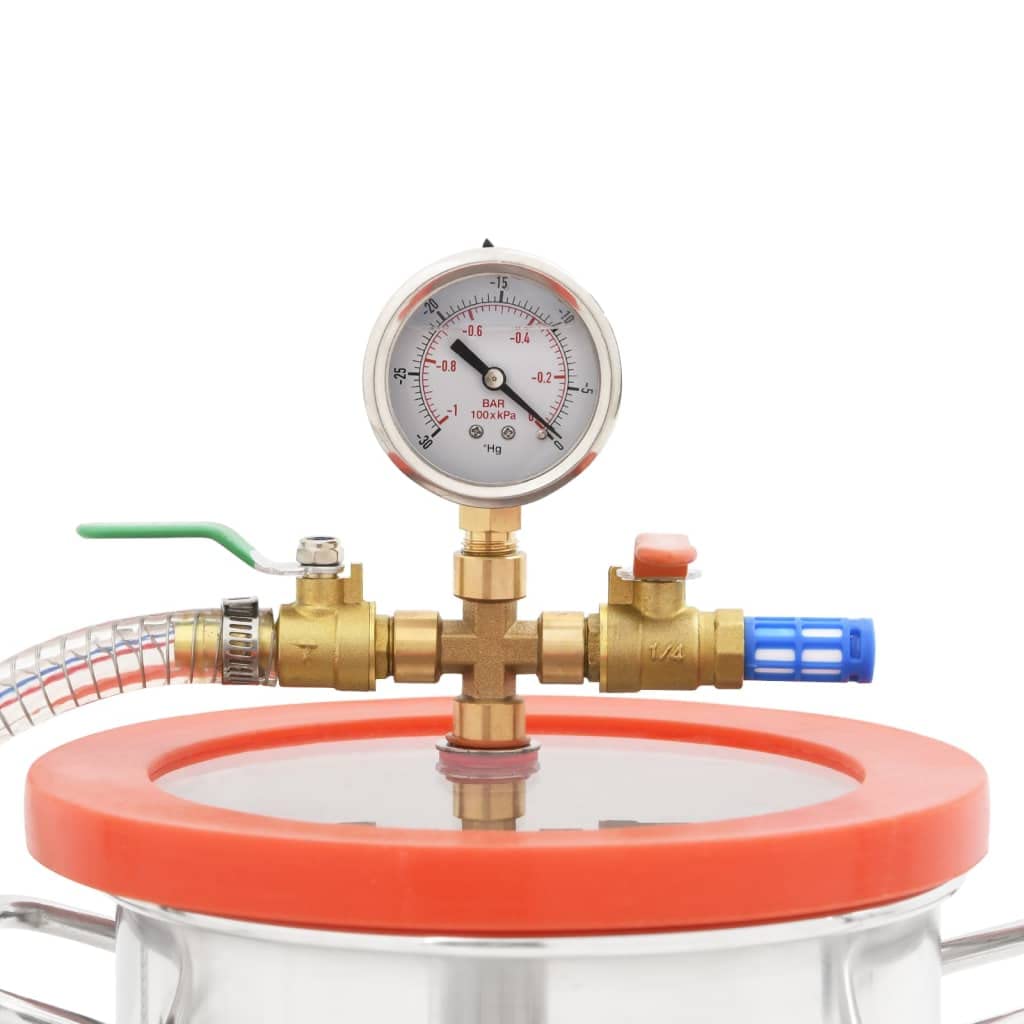 SKM Vakuumkammer mit 2-stufiger Pumpe 5,5 L, Weight: 14.82 kg, 3100541