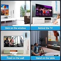 2025 TV Antenna,1200+ Miles Long Range TV Antenna, HD Digital TV Antenna Indoor with Signal Booster, Antenna for Smart TV and All Older TV's-Supports 4K 1080p -33ft Long Cables - Image 7