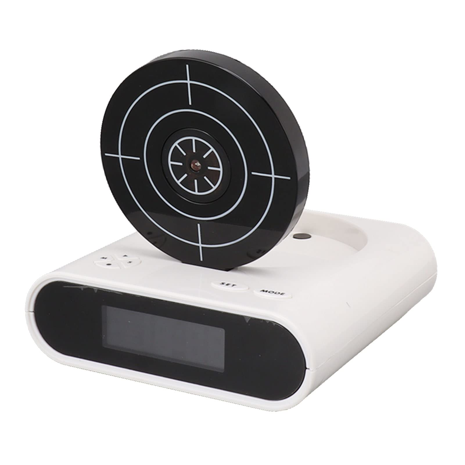 Eujgoov Shooting Target Digitaler Wecker, LED-Display, 2 Alarmmodi, Kreative Uhr für Schlafzimmer, Schwere Schläfer, Heimdekoration