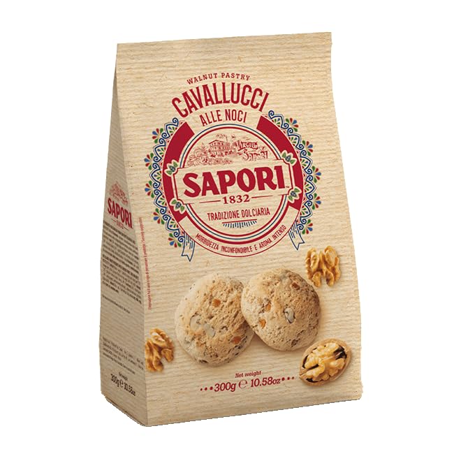 Sapori Cavallucci alle Noci Dolcetti con Frutta Candita, Noci, Spezie e Honey 300g