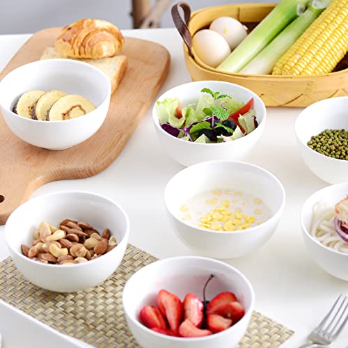 MALACASA Set di 8 Ciotola, 450ML Bianca Ciotola in...