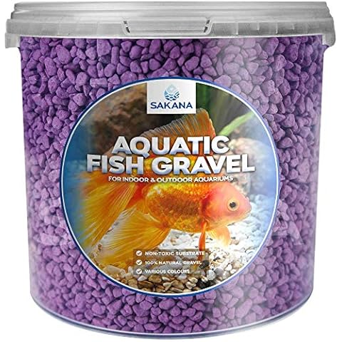 Sakana Purple Aquatic Fish Gravel - Substrate Aquarium Tank Pond Décor Stones (2.5 Litre Tub) Cover