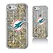 Keyscaper Miami Dolphins iPhone Text Backdrop Design Glitter Case