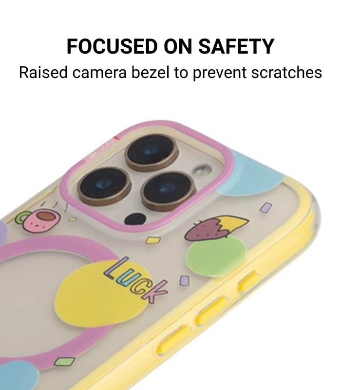 Image of Fun Fantasy Phone Case for iPhone 16 Pro Max Compatible with Wireless Charging | Slim Shockproof Back Cover | Whimsical Pastel Fantasy Design