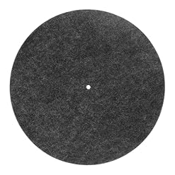 Turntable Record Player Mat 12 Inch Felt Slipmat Anti-Slip Anti-Static Protective Platter Mat Vinyl Records Pad for Home Record Players, Gray - Les Beatles, Paul McCartney, John Lennon, RIngo Starr, George Harrison