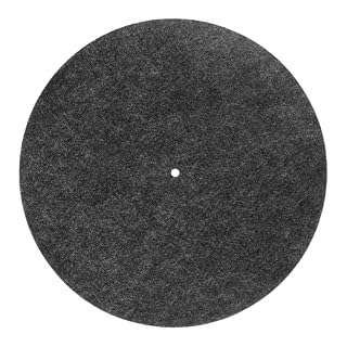 Turntable Record Player Mat 12 Inch Felt Slipmat Anti-Slip Anti-Static Protective Platter Mat Vinyl Records Pad for Home Record Players, Gray - Les Beatles, Paul McCartney, John Lennon, RIngo Starr, George Harrison