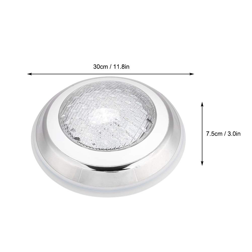 Fdit 12V 35W 360LED RGB Unterwasserlicht Tauchbare Poolleuchte Unterwasser-LED-Lampe mit Fernbedienung IP68 Wasserdicht für Poolbrunnen Teich