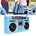 Portable Cassette Tape Player - Retro Cassette Player, FM MW SW1 SW2 Radio Stereo, Bluetooth CasetteTape Player Recorder