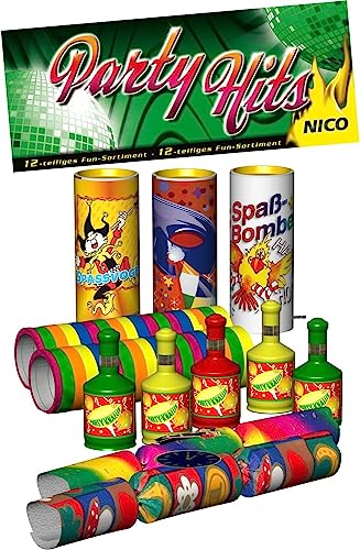Party-Hits Tisch-FEUERWERK 12-tlg.