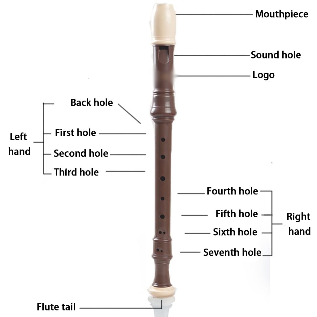 Flauti Dolci Barocchi Staccabili A 3 Stadi, Strumento Per Flauto In Aula Di Musica A 8 Buche, Flauto Dolce Soprano In Materiale Plastico ABS, Per Ragazzi Ragazze