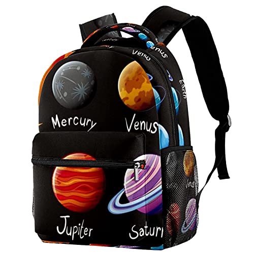 Sac à dos pour garçons au motif galaxie pour l'école et les loisirs
