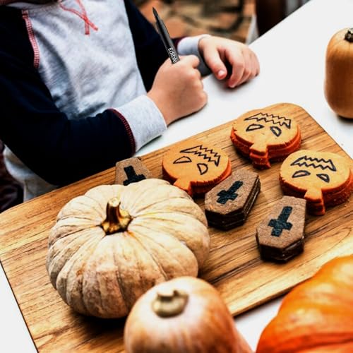 Image of Edible Markers for Easter Eggs Decorating- 12PCS Edible Marker Food Coloring Pens Set Drawing Double Side Writers Tools for Cake Decorations, Cookies, Frosting, Macaroons, Chocolate