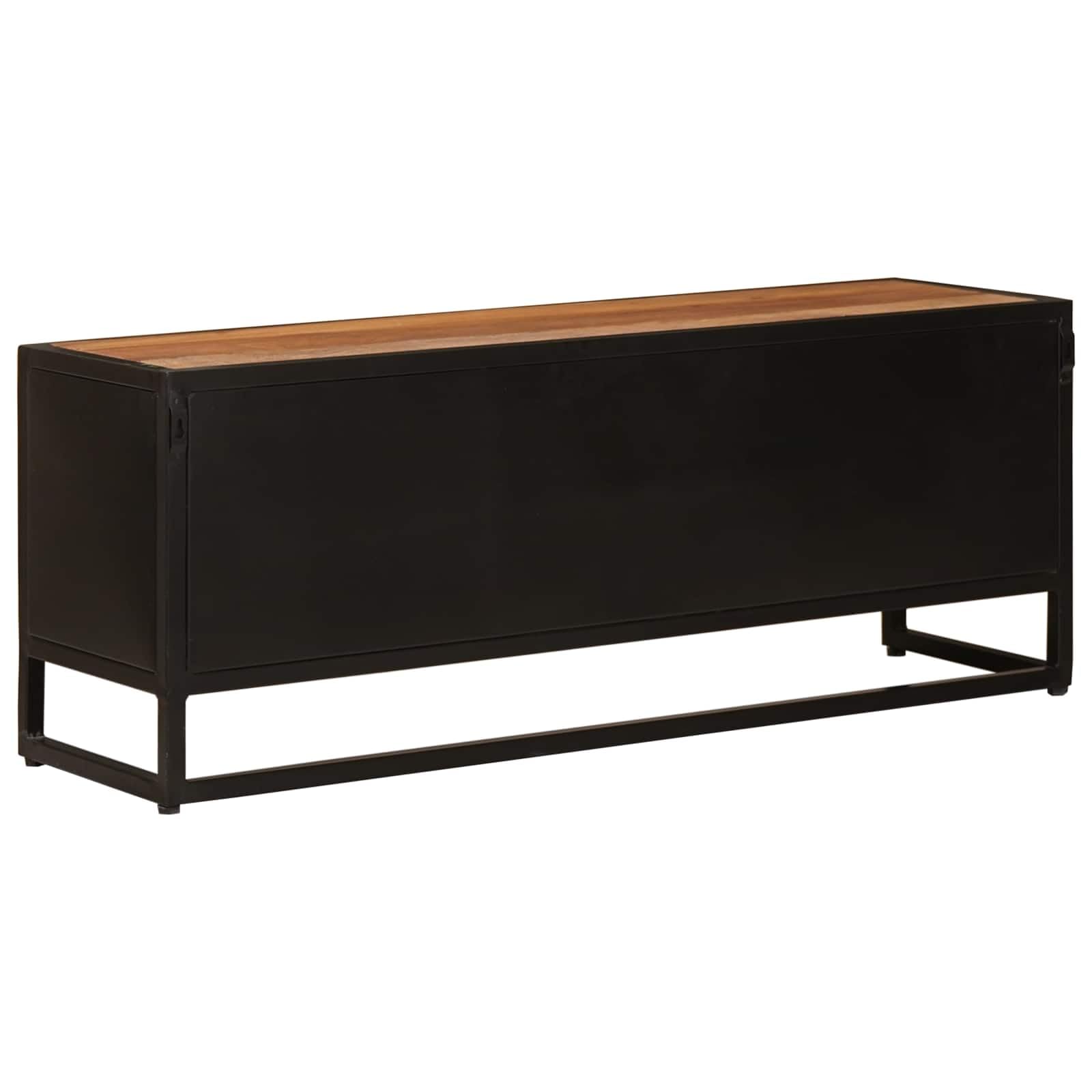 Hothingwell Mueble de TV con Cajón, Madera de Mango, 105 cm | Almacenamiento Multiusos, Estante para Interior, Ensamblaje Sencillo, Diseño Resistente