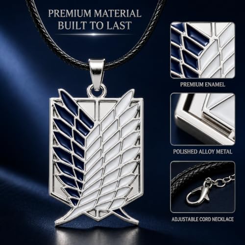 Street27 Anime Shingeki no Kyojin Necklace Blue - Image 7