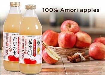 Amazon.co.jp: アオレン 希望の雫 1000ml×6本 りんご ボトル