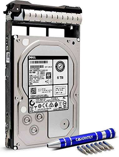Image of Dell PYM8J 6TB 512e NL-SAS 12Gbps 7.2K 3.5 inch HDD | 13G Tray | WD HGST Ultrastar 7K6000 HUS726060AL5214 | PowerVault PowerEdge Enterprise Data Center Hard Drive | Bundle with Compatily Screwdriver