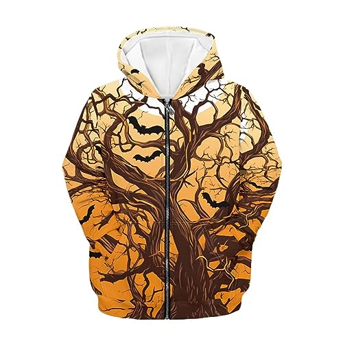 Zip Up Hoddies Casual Coat Top Soft for Kids Cozy Hoody Coat Fall Clothes with Pocket Modern Design