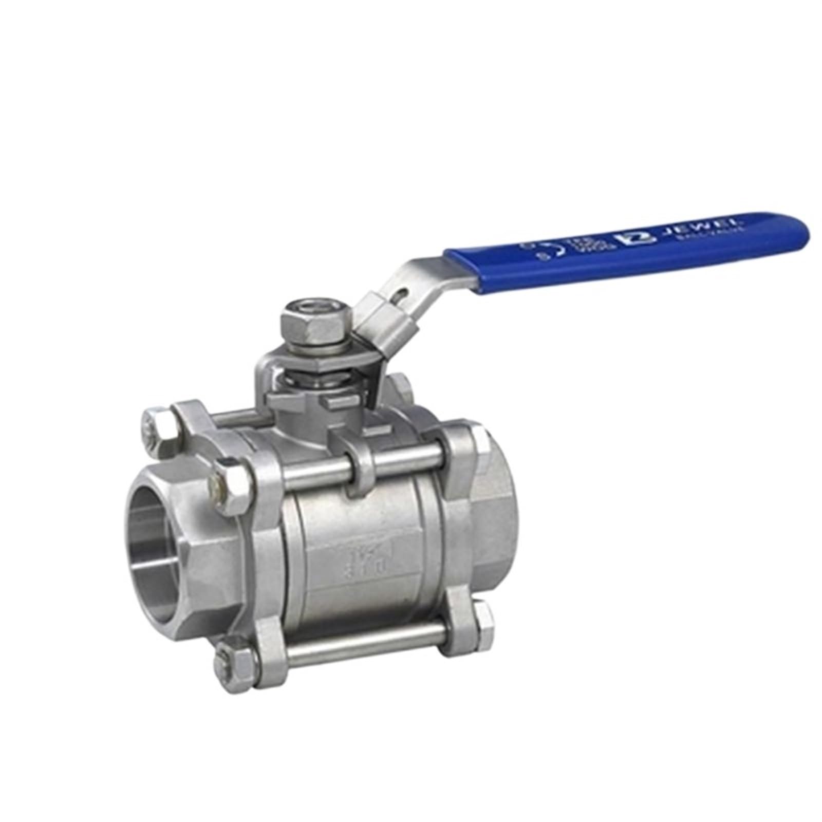 Robinet à tournant sphérique 3/4 pouce femelle inox 304 vanne 3 pièces DN20