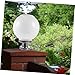 Angoily Ball Shaped Light Outdoor Solar Power Lamp Courtyard Wall Light Easy Installation for Garden Durable Solar Lighting Tool White