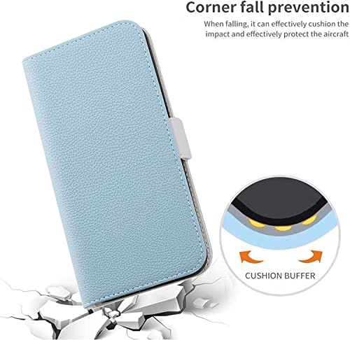 Étui clapet iPhone 13 Mini antichoc, protection intégrale bleue - 6