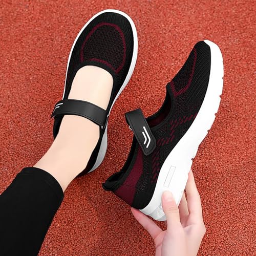 Baskets à plateforme pour femme : chaussures de course et marche légères en maille respirante