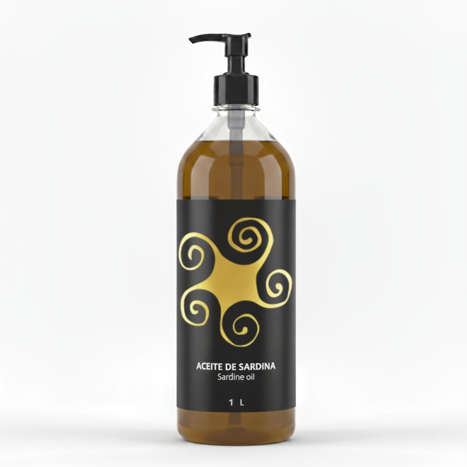 Lenda Aceite de Sardina 1L para Perros y Gatos con Omega 3 y 6 - Sardine Oil for Dogs and Cats - Aceites de Pescado - Acidos Grasos Esenciales