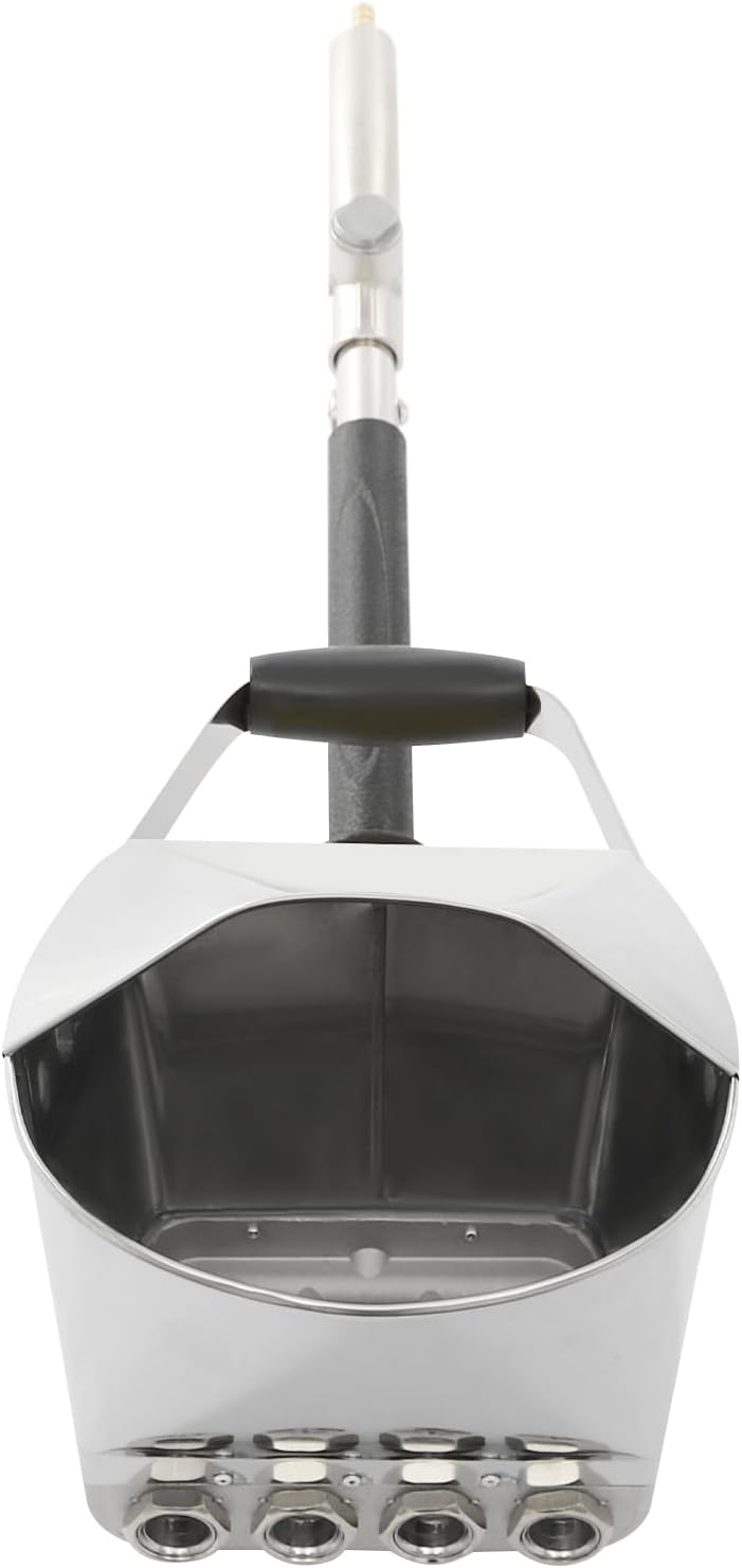 Cement Stucco Sprayer Stucco Cement Texture Hopper with 4 Mortar Nozzles Plaster Automatic Air Panting Tool for Ceilings and Walls 64.58ft ²/min (8.46 * 6.89 * 10.04in)