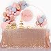 B-COOL 60X102inch Rose Gold Rectangle Sequin Tablecloth Fashion and Sparkling Table Cloth