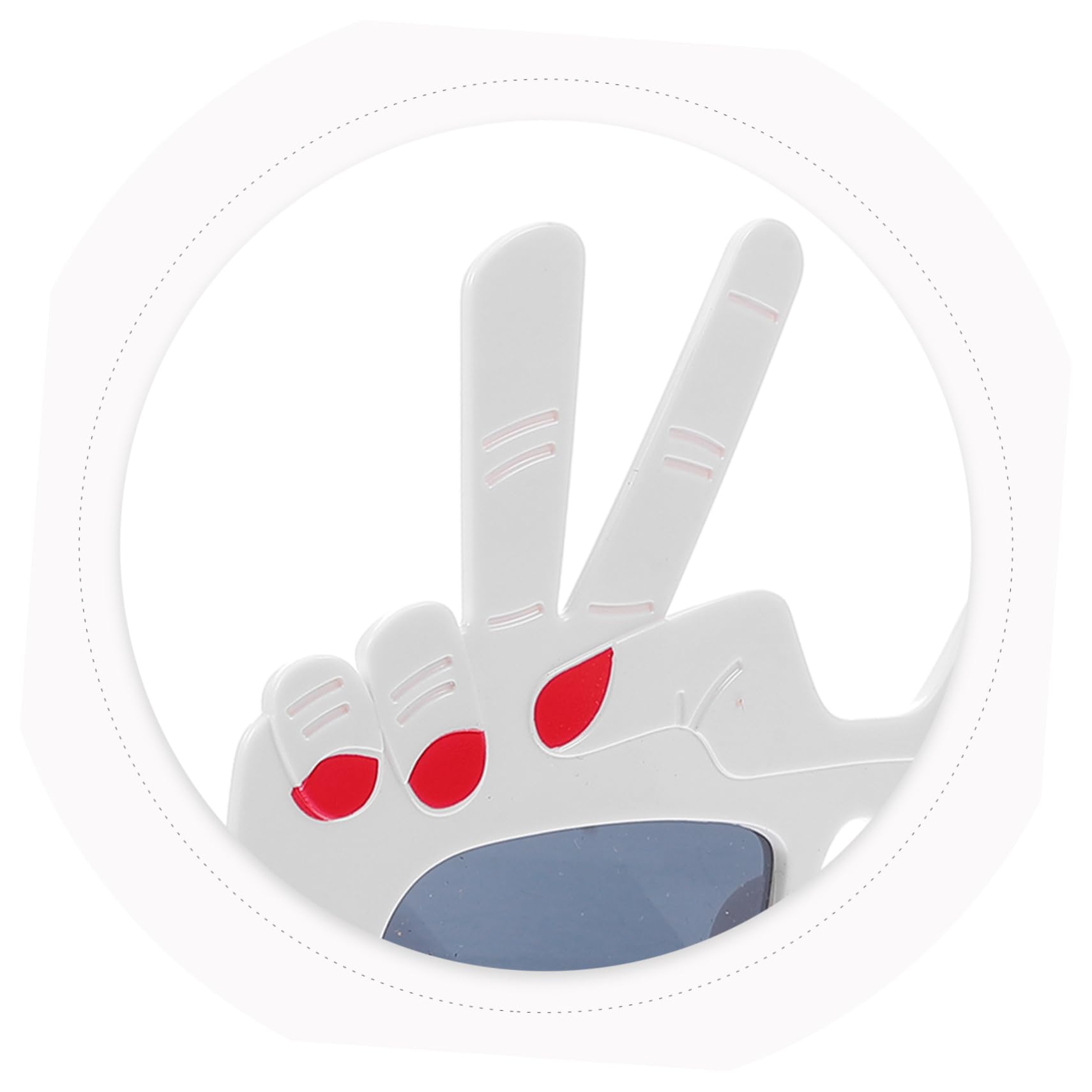 WOFASHPURET Funny Gesture Costume Sunglasses Novelty Glasses for Party Photo Booth Props