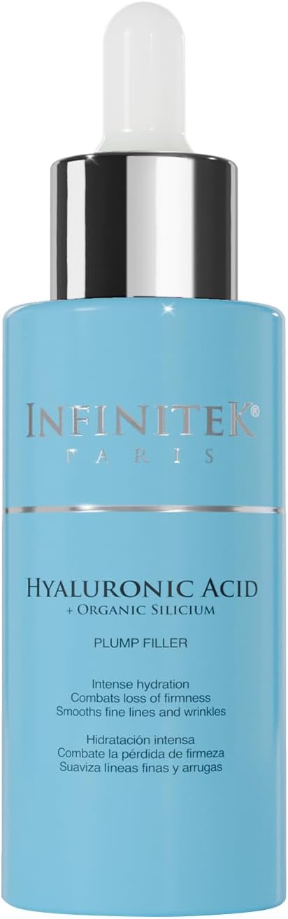 - Infinitek Paris Hyaluronic Acid Serum with Organic Silicon | Deep Hydration & Firming Face Serum for Anti-Aging, Smoothing Fine Lines & Wrinkles | Facial Skincare | 1 fl oz / 30 ml