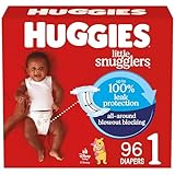 Huggies Little Snugglers Baby Diapers, Size 1, 96 Count (Packaging May Vary)