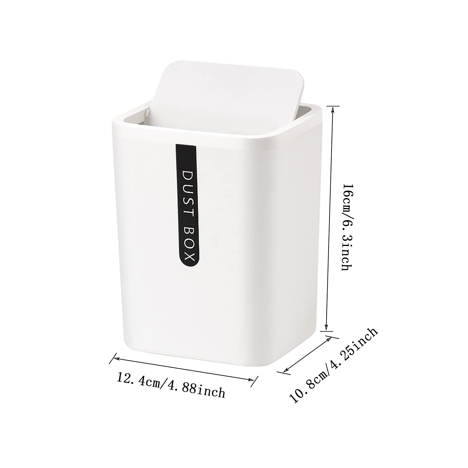 STOBOK 2er Set Mini-Mülleimer Für Schreibtisch – Blau, Aus PP, Platzsparend Für Küche & Büro