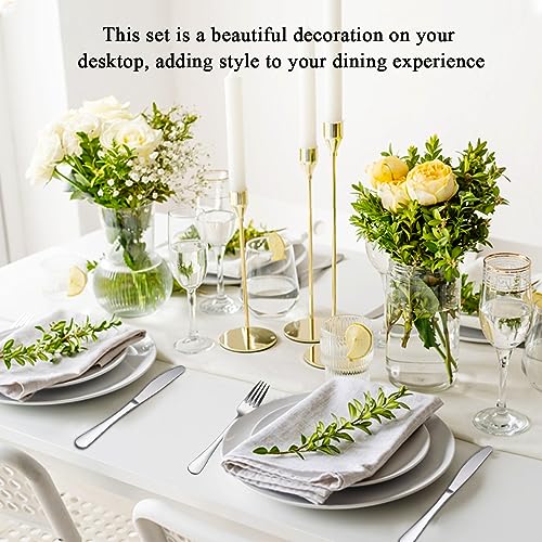 Evanda Dinner Knives 12 Pieces, Table Knife, Stainless Steel Steak Knives Cutlery Set, Butter Knives Set, Dishwasher safe, 1.silver - Image 4